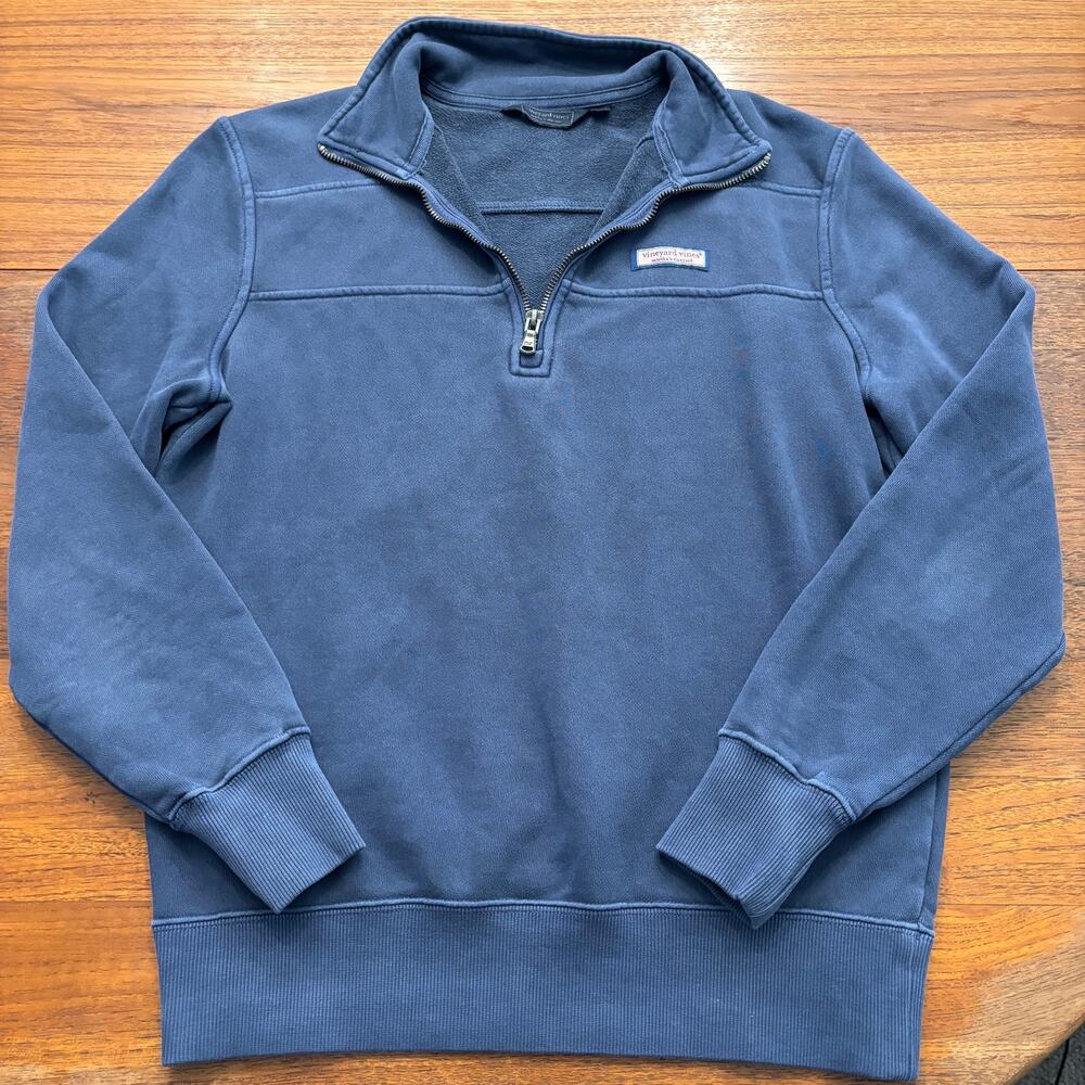 Vineyard Vines Martha's Vineyard Women's Blue 1/4 Zip Pull Over Sweatshirt XS
